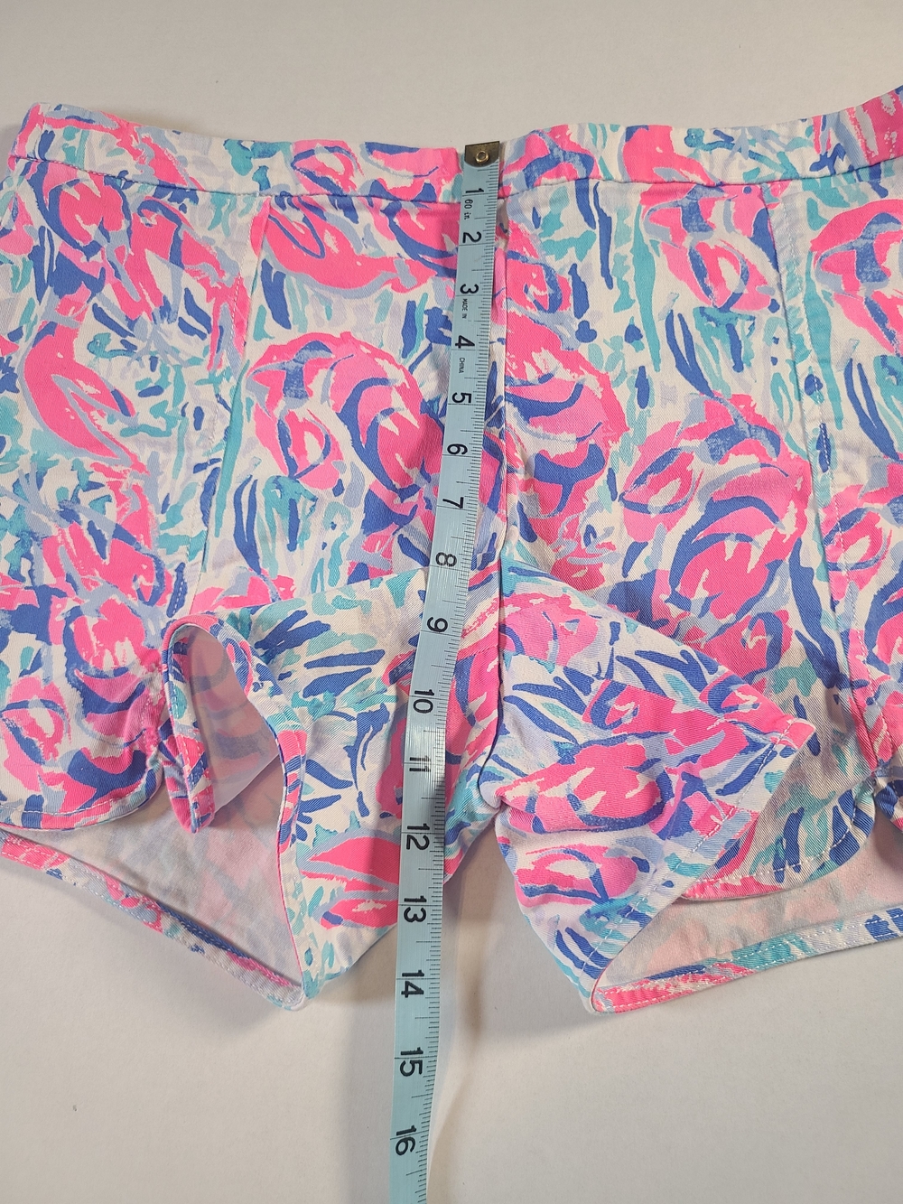Lilly Pulitzer Womens Shorts Side Zip with Pink Blue Tropical SOLD - Picture 14 of 14